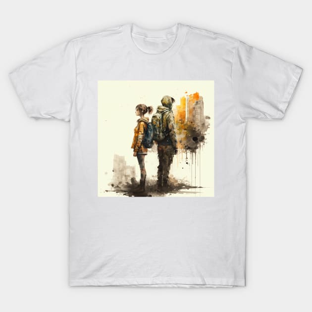 The Last of Us inspired design T-Shirt by Buff Geeks Art